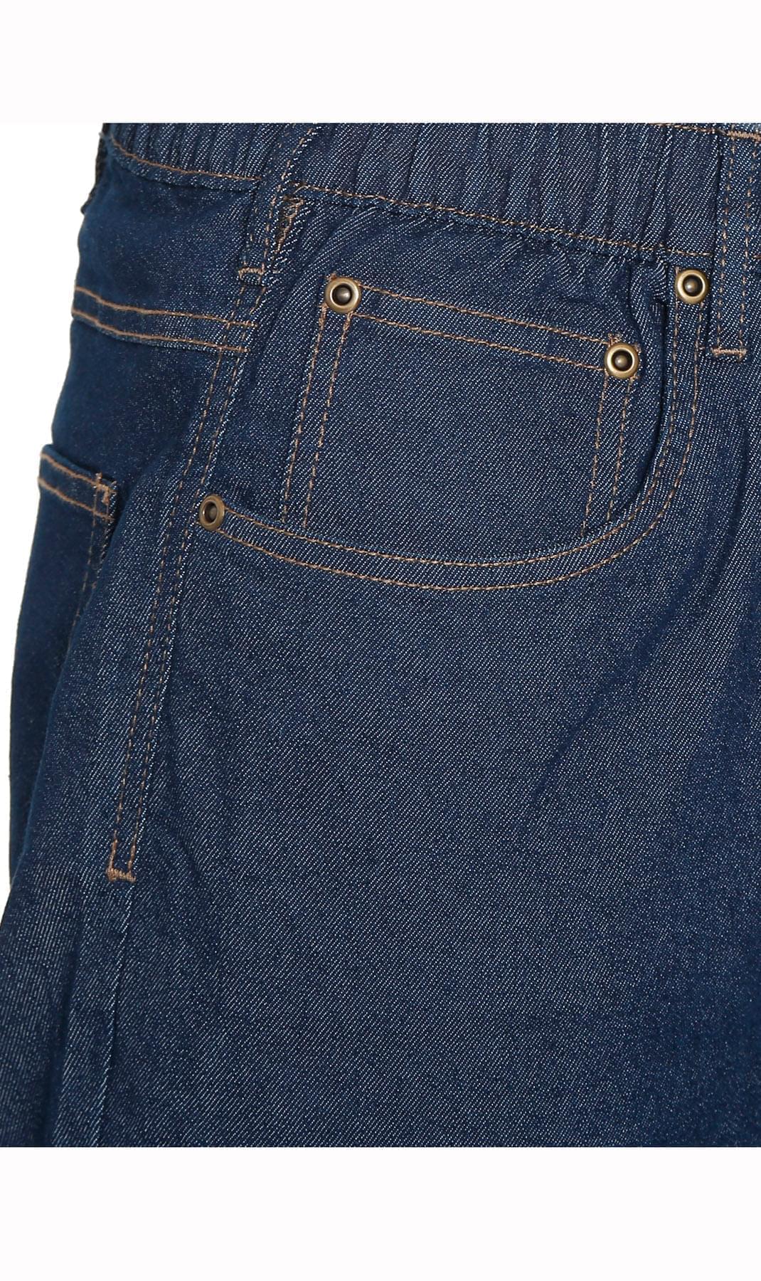 Men’s Lightweight Casual Elastic Waist Pull-On Jeans – Denim &amp; Twill Pants with Easy Fit