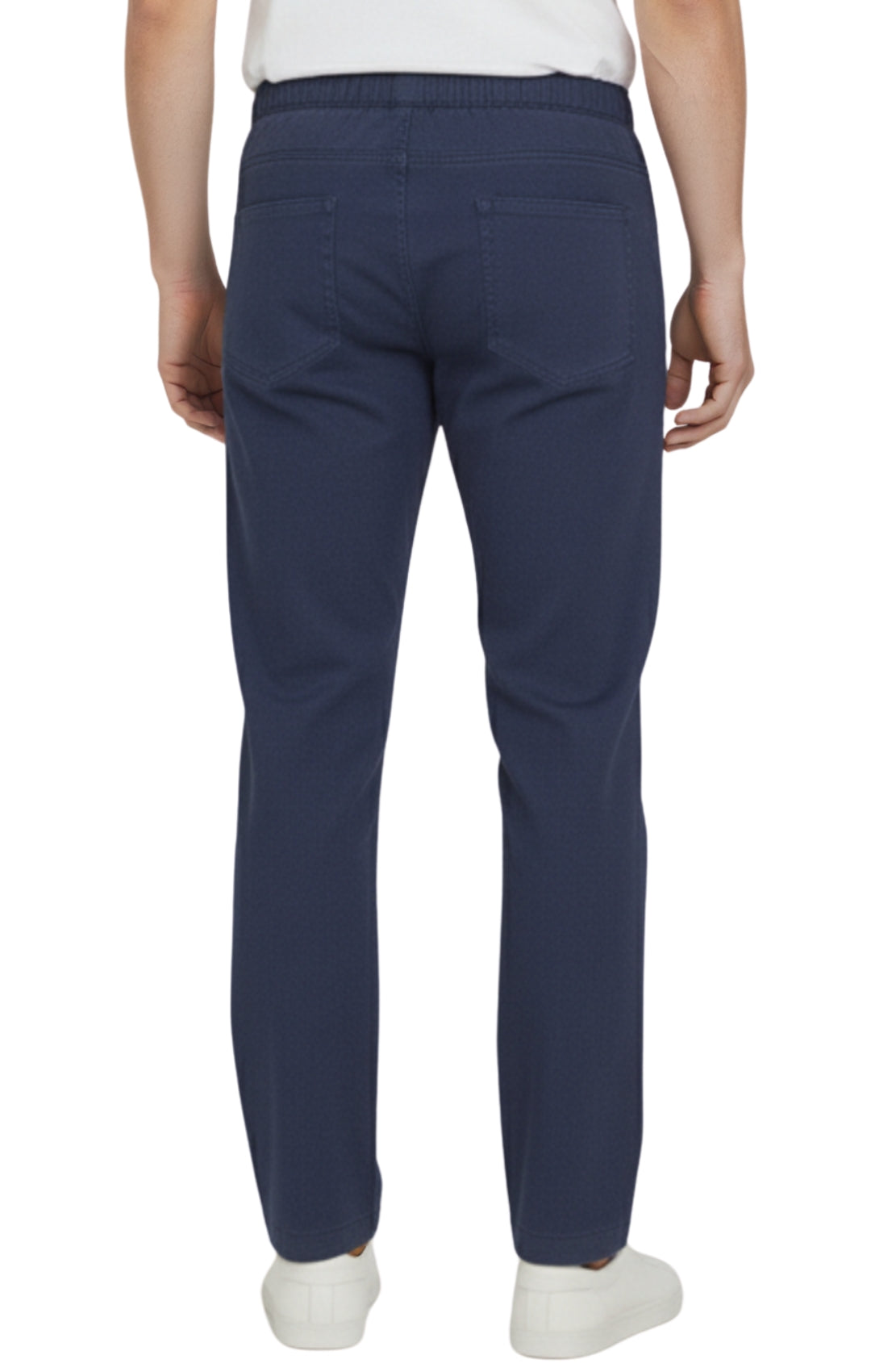 Men’s Lightweight Casual Elastic Waist Pull-On Jeans – Denim &amp; Twill Pants with Easy Fit