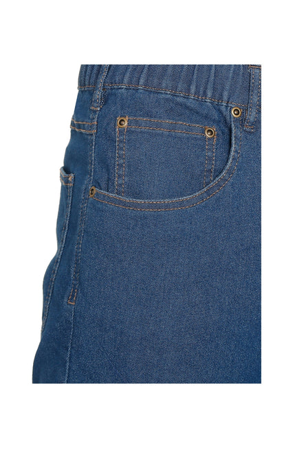 Men’s Lightweight Casual Elastic Waist Pull-On Jeans – Denim &amp; Twill Pants with Easy Fit